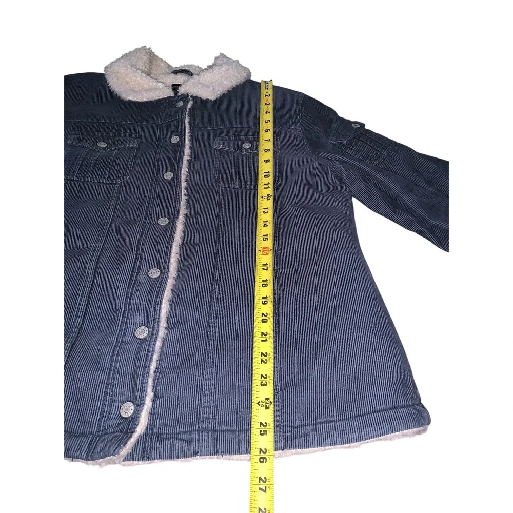 Guide Series Corduroy Jacket Mens XL Blue Sherpa Lined Cabin Core Gorpcore